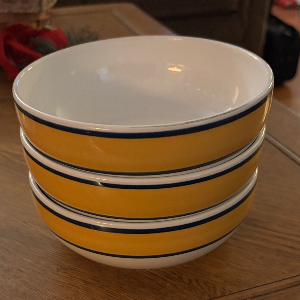 Nancy Calhoun Fusions Honey & Sapphire Dinnerware - cereal Bowls
